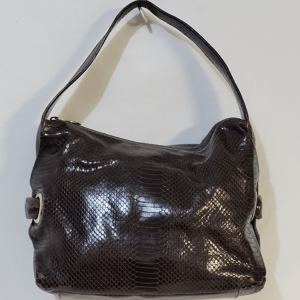 Furla Python Print Shoulder Bag - image 1
